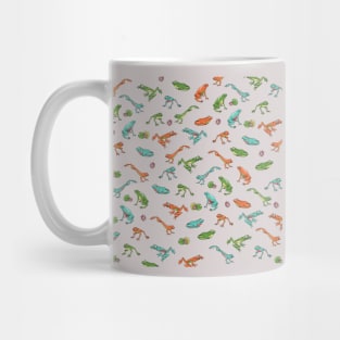 Colorful Frog Pattern Mug